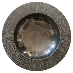 Lee Rosen for Design Technics Graphite Grey Glazed Brutalist Pottery Bowl Lee Rosen for Design Technics Graphite Grey Glazed Brutalist Pottery Bowl