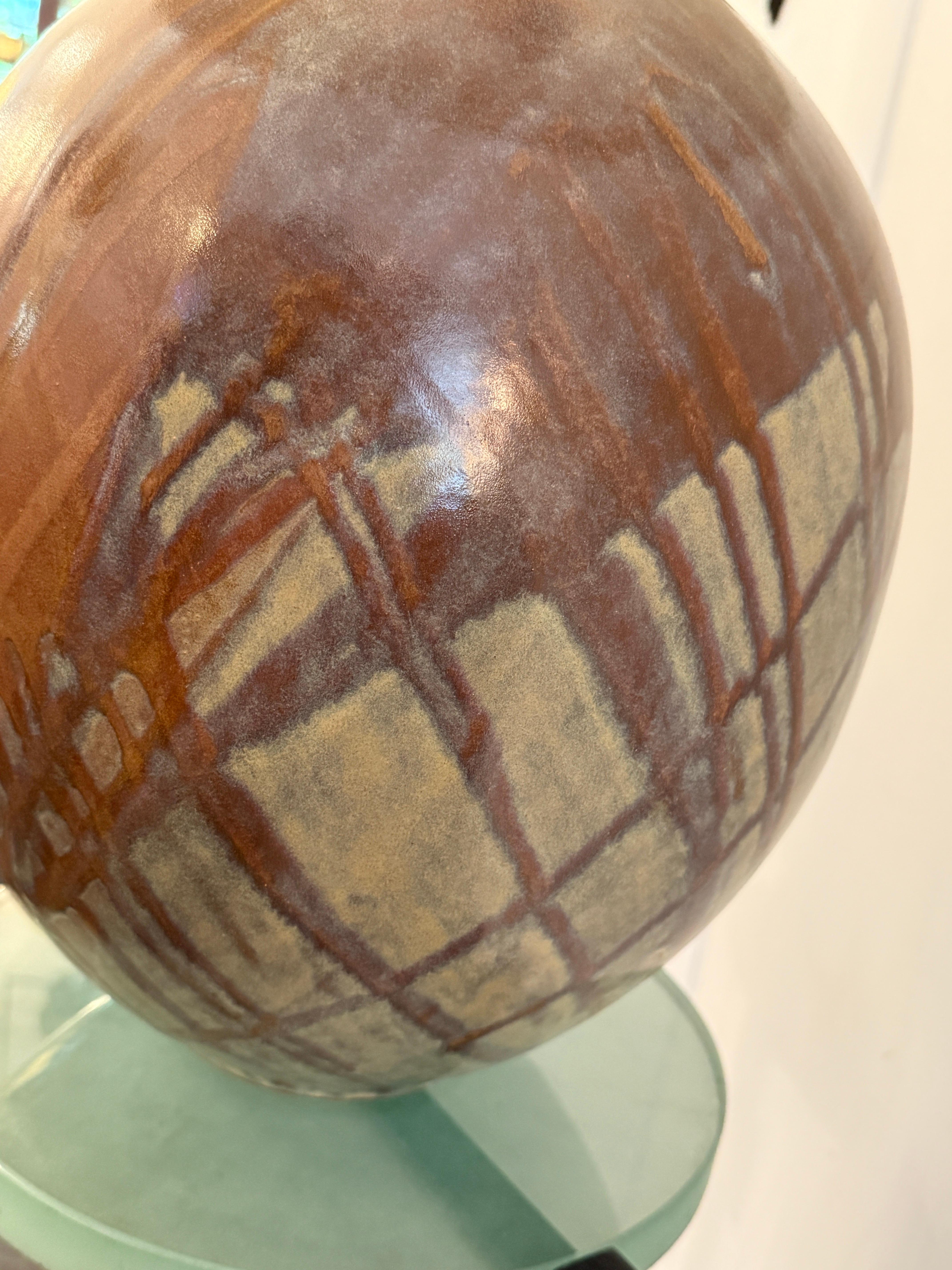 Mid-Century Modern Lee Rosen for Design Technics Large Glazed Ceramic Lamp For Sale