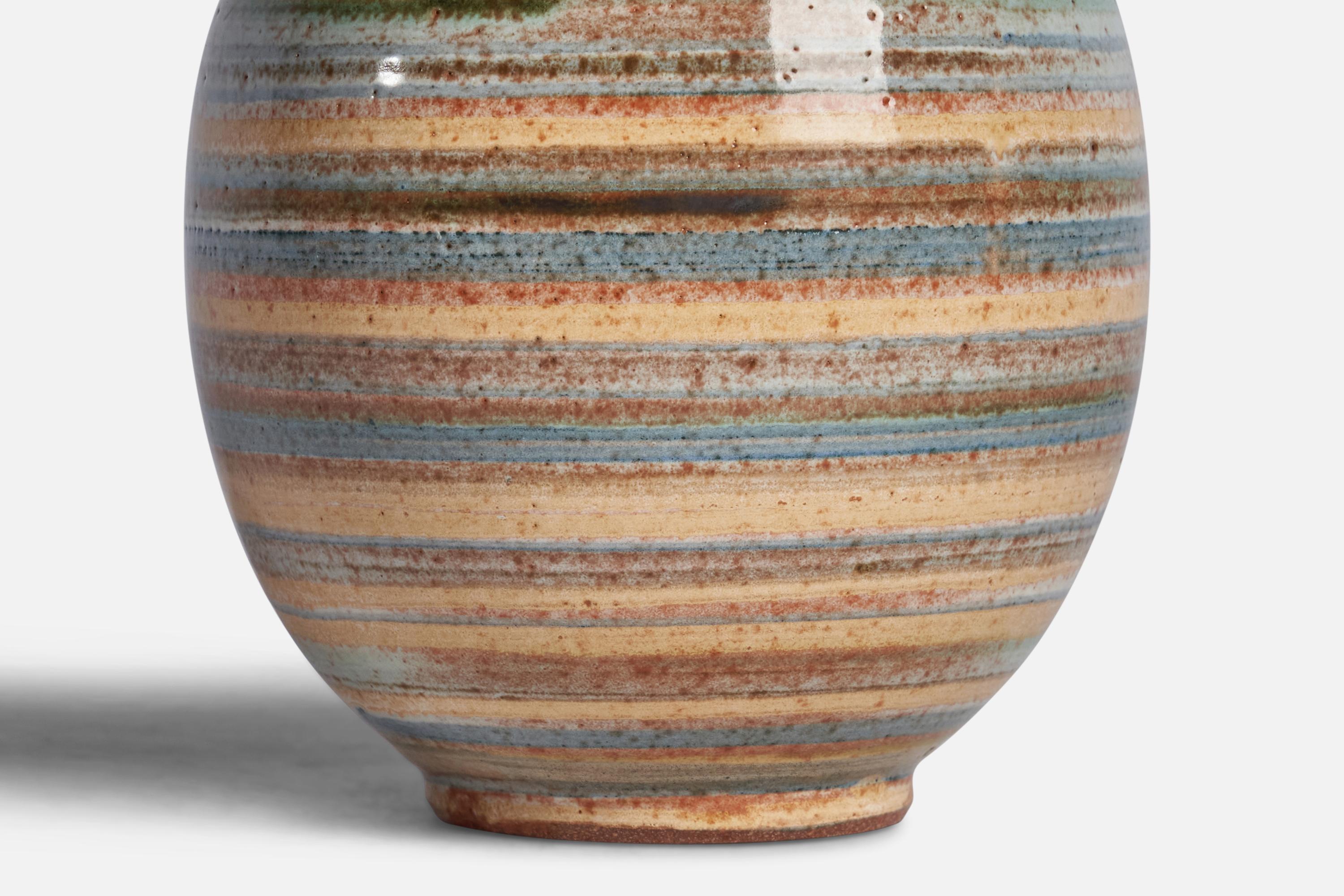 American Lee Rosen, Vase, Ceramic, USA, 1950s For Sale