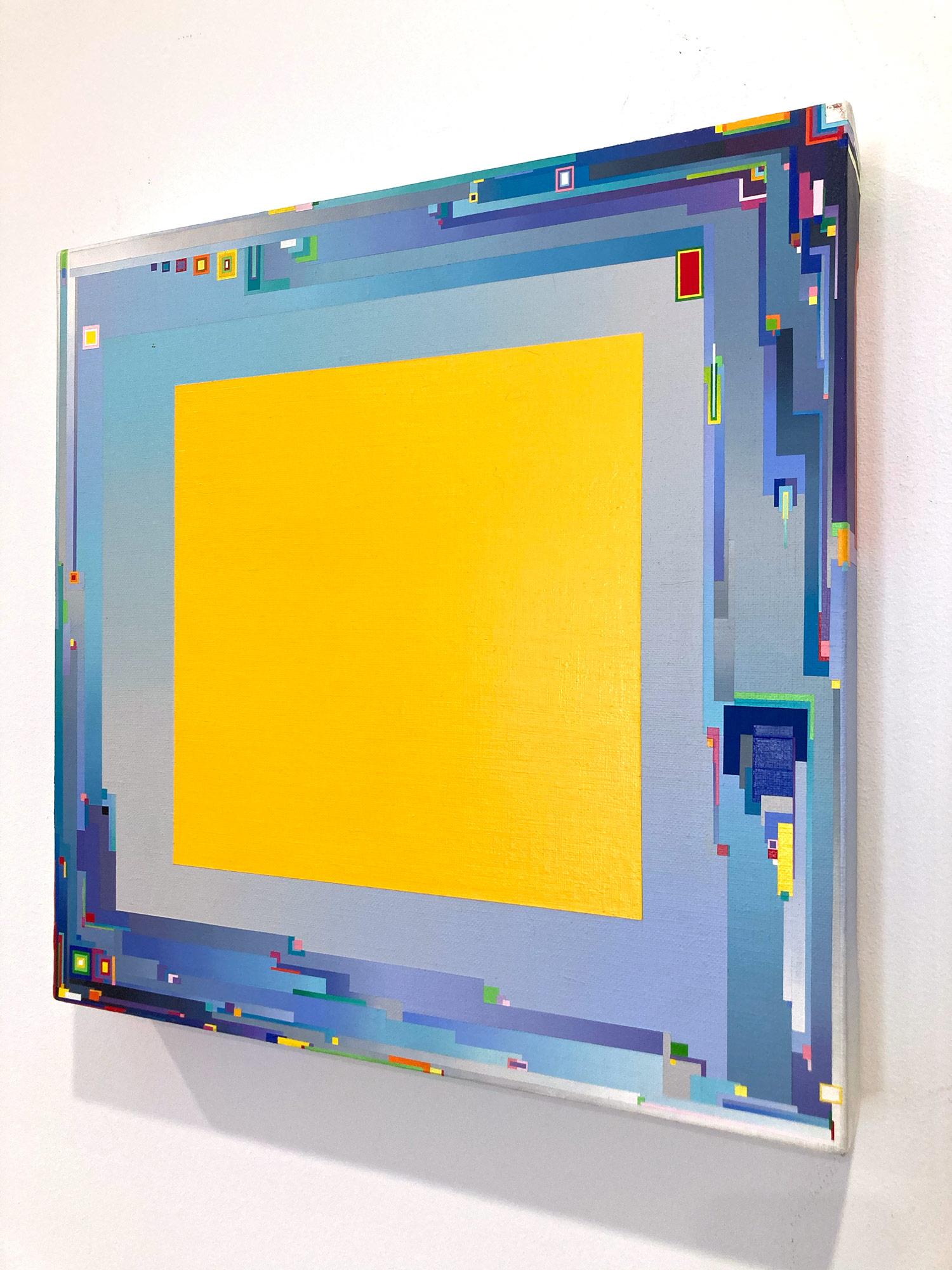„Stadtlandschaft Gelb Tief“ Gemälde in Mischtechnik auf Leinwand von Joseph Albers im Angebot 5