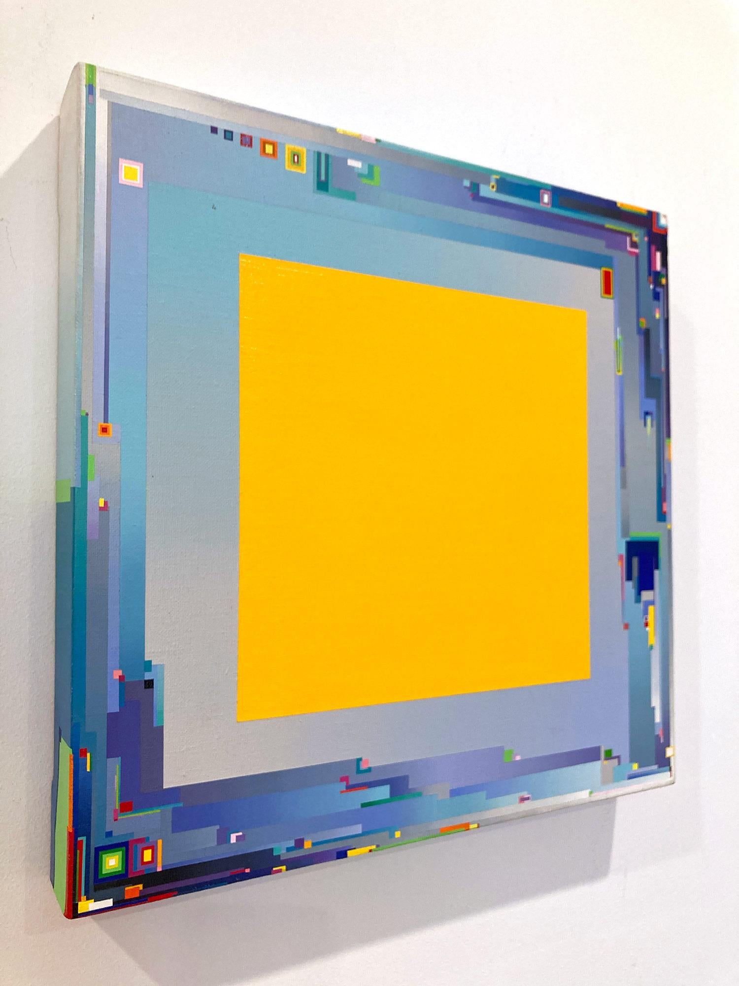 „Stadtlandschaft Gelb Tief“ Gemälde in Mischtechnik auf Leinwand von Joseph Albers im Angebot 6