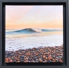 Color Photography Seascape Print on Canvas, "Little A Frame"