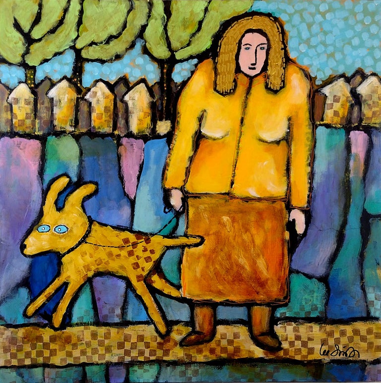Lee Smith - Monica and Dash, Original Painting For Sale at 1stDibs