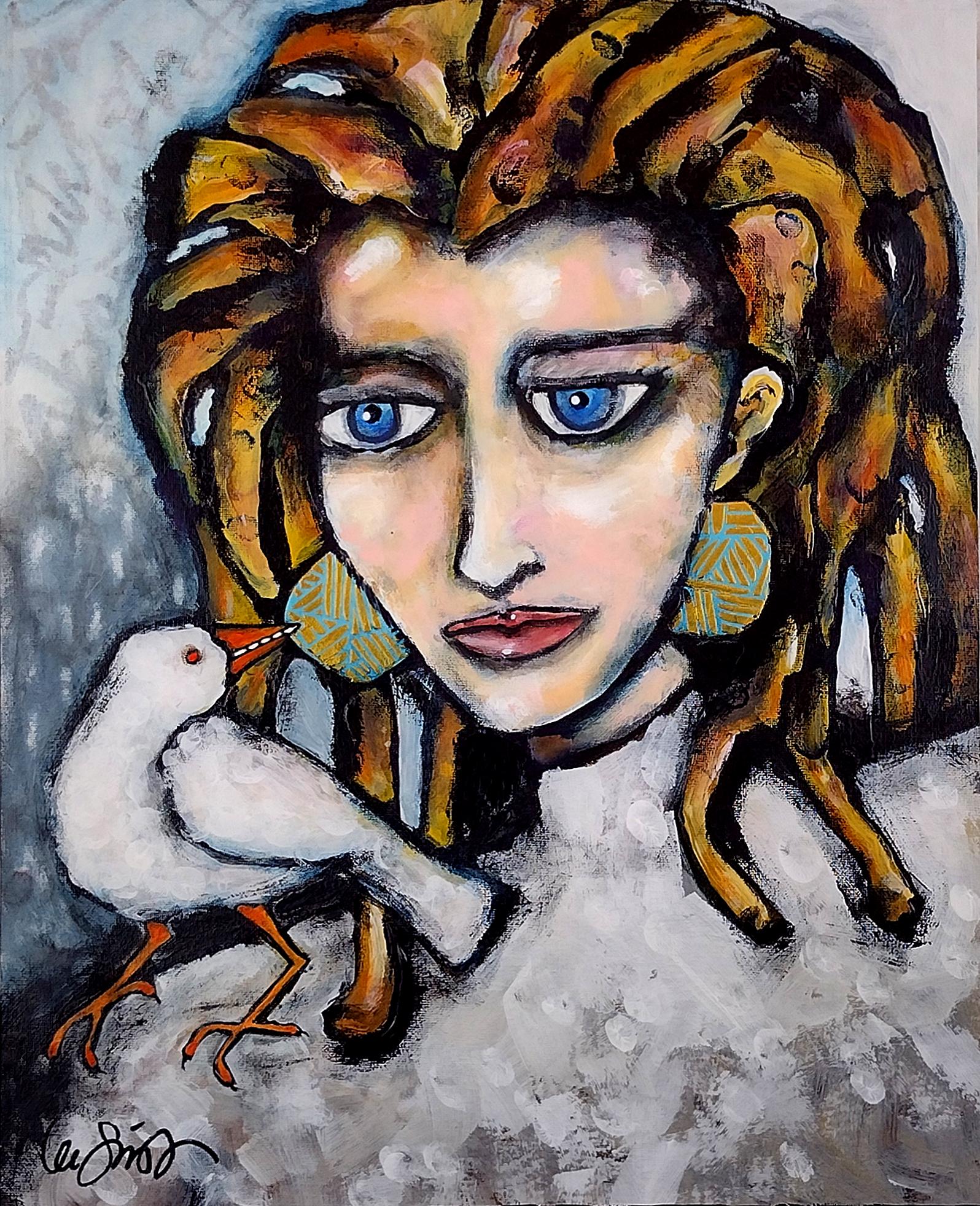 Figurative Painting de Lee Smith - El Mentor, Pintura Original