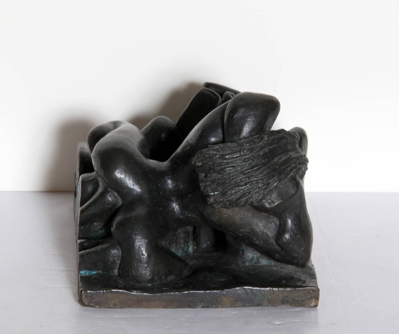 Artist: Lee Stoliar, American (1956 - )
Title: Untitled
Medium: Bronze Sculpture, signature inscribed
Size: 6.5 in. x 7 in. x 9 in. (16.51 cm x 17.78 cm x 22.86 cm)