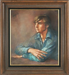 Portrait of Man in Blue