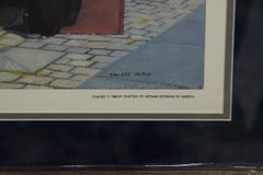 "Reflections" by Lee Teter. Lithograph Published by Chapter 172, Plate signed.