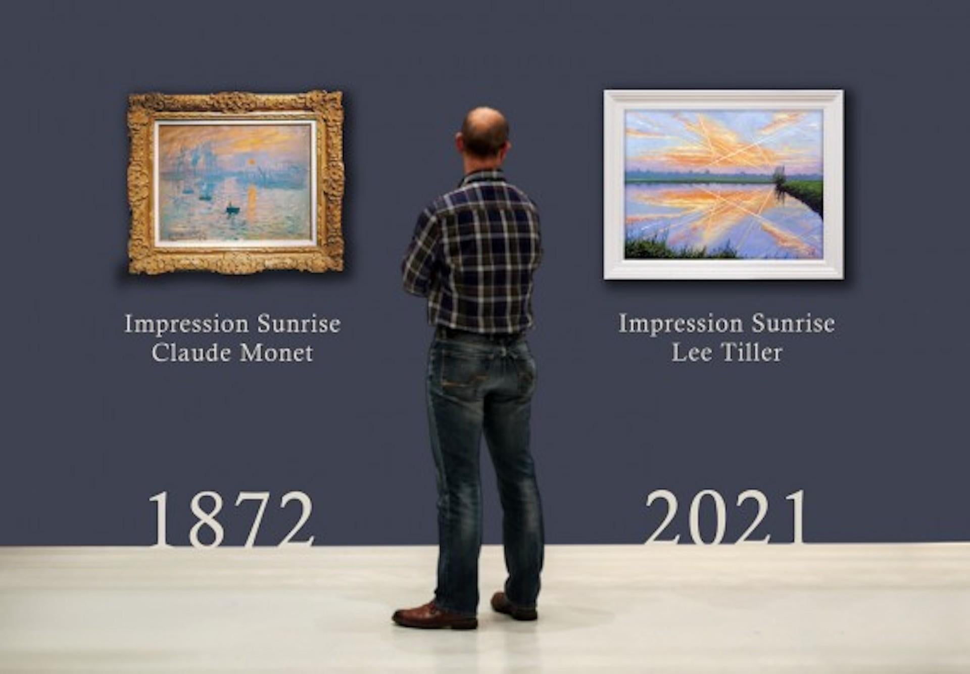 Impression Sunrise 2021, Lee Tiller, Original Realist Landscape Water Painting For Sale 2