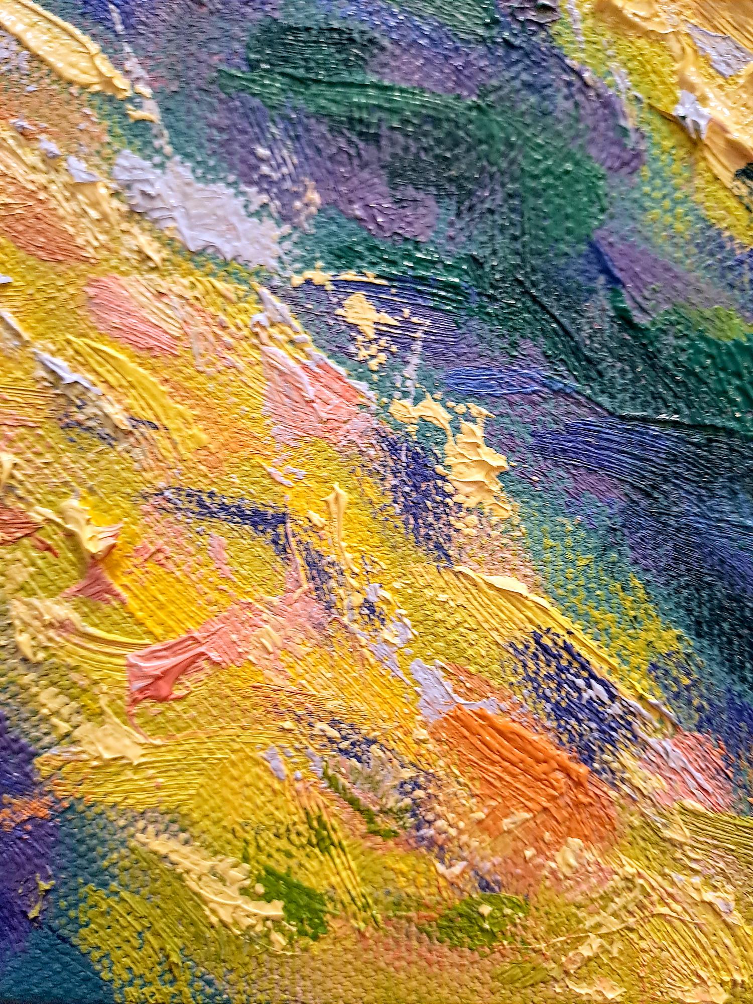September sunlight, original painting, landscape, contemporary For Sale 5