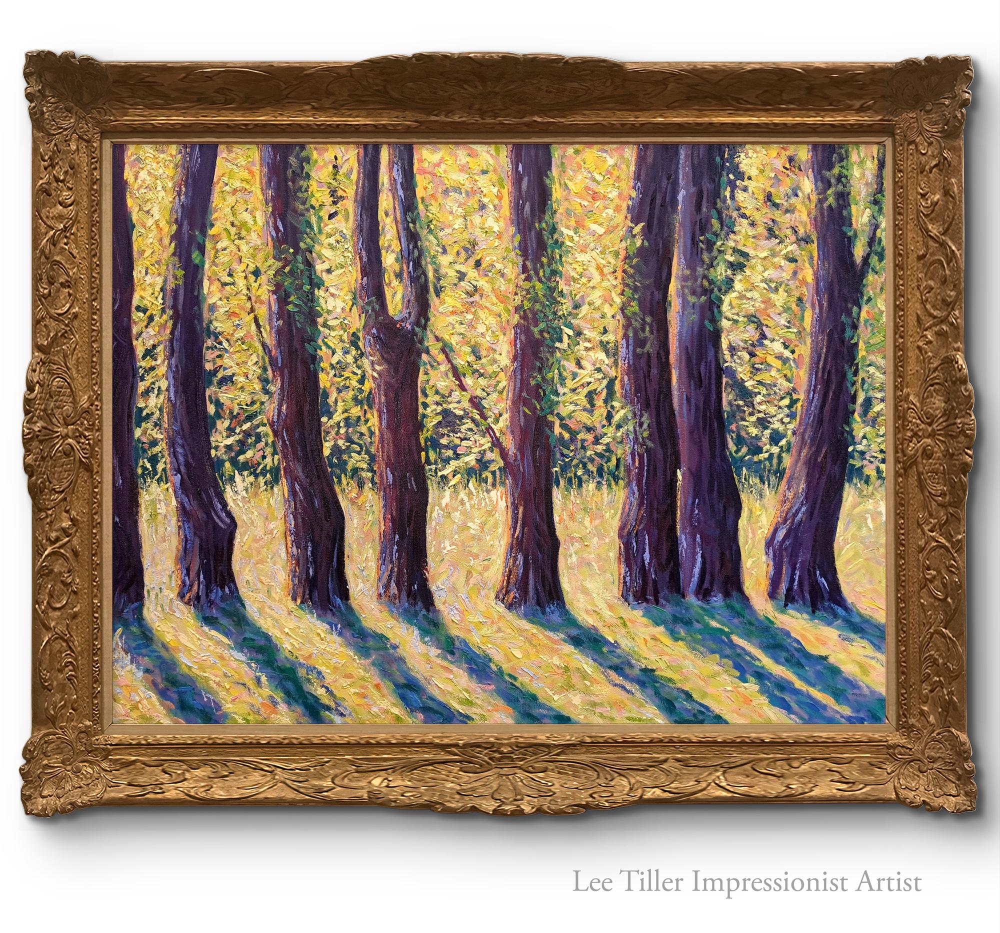 September sunlight, original painting, landscape, contemporary For Sale 8