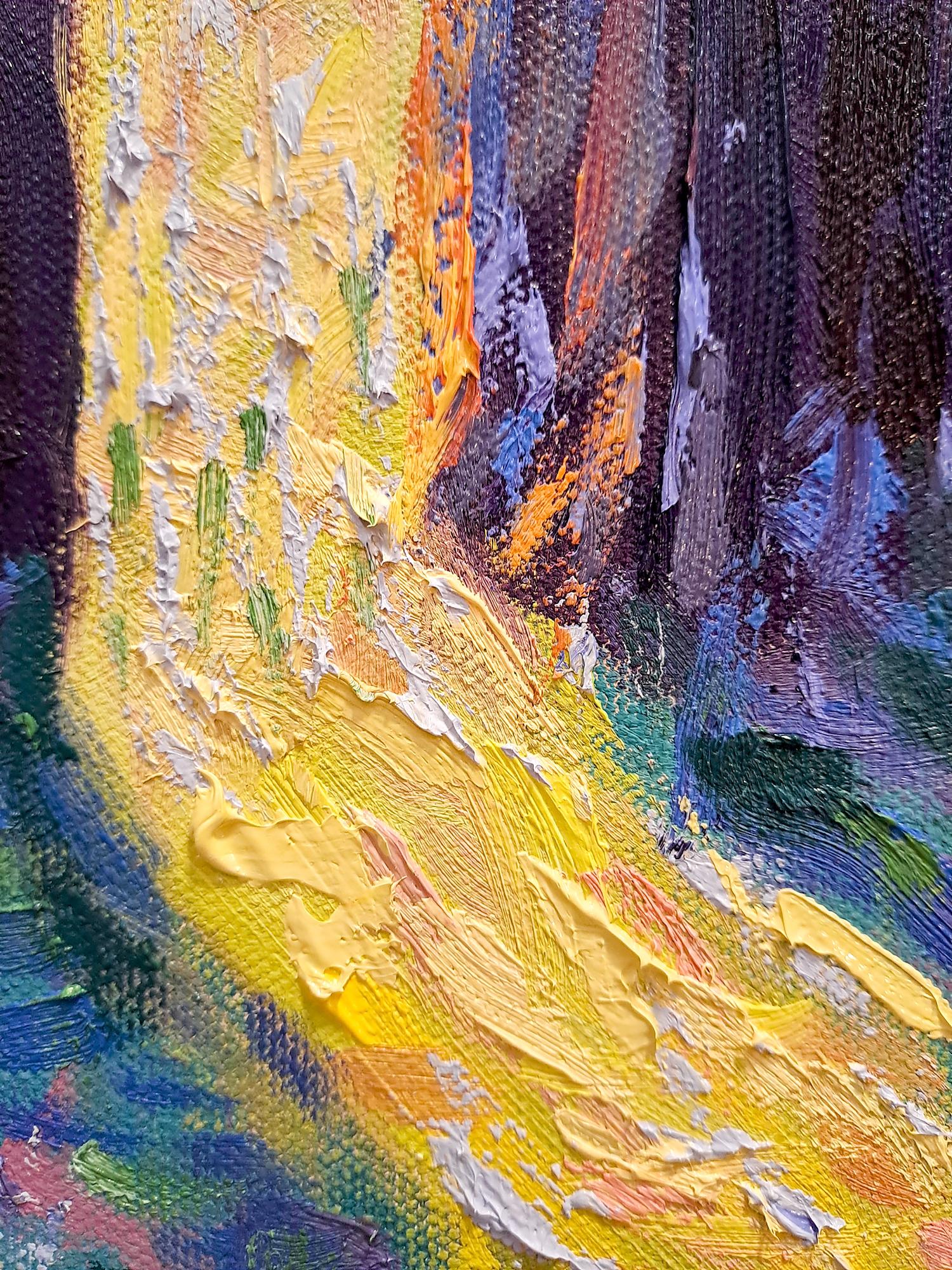 September sunlight, original painting, landscape, contemporary For Sale 2