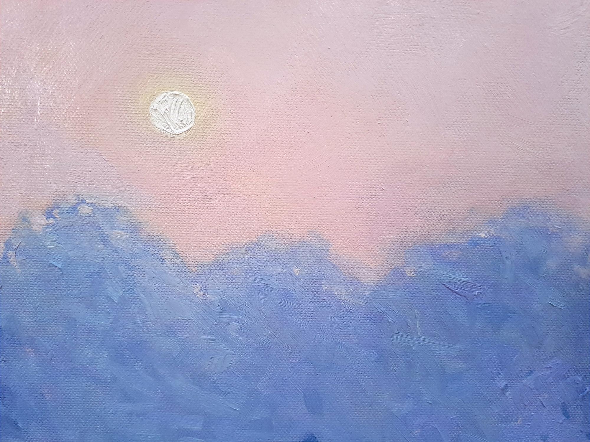 Silence de l'été Sérénité, peinture originale, contemporaine, paysage en vente 5