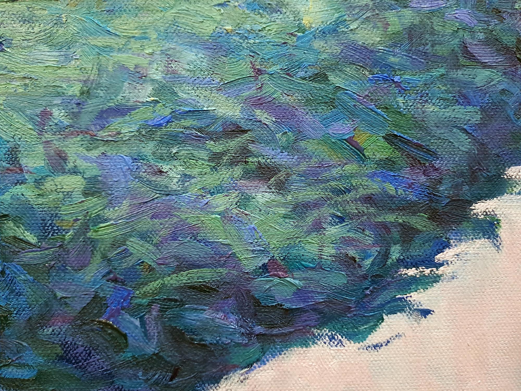 Silence de l'été Sérénité, peinture originale, contemporaine, paysage en vente 6