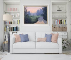 Silence of Summer Serenity, original painting, contemporary, landscape