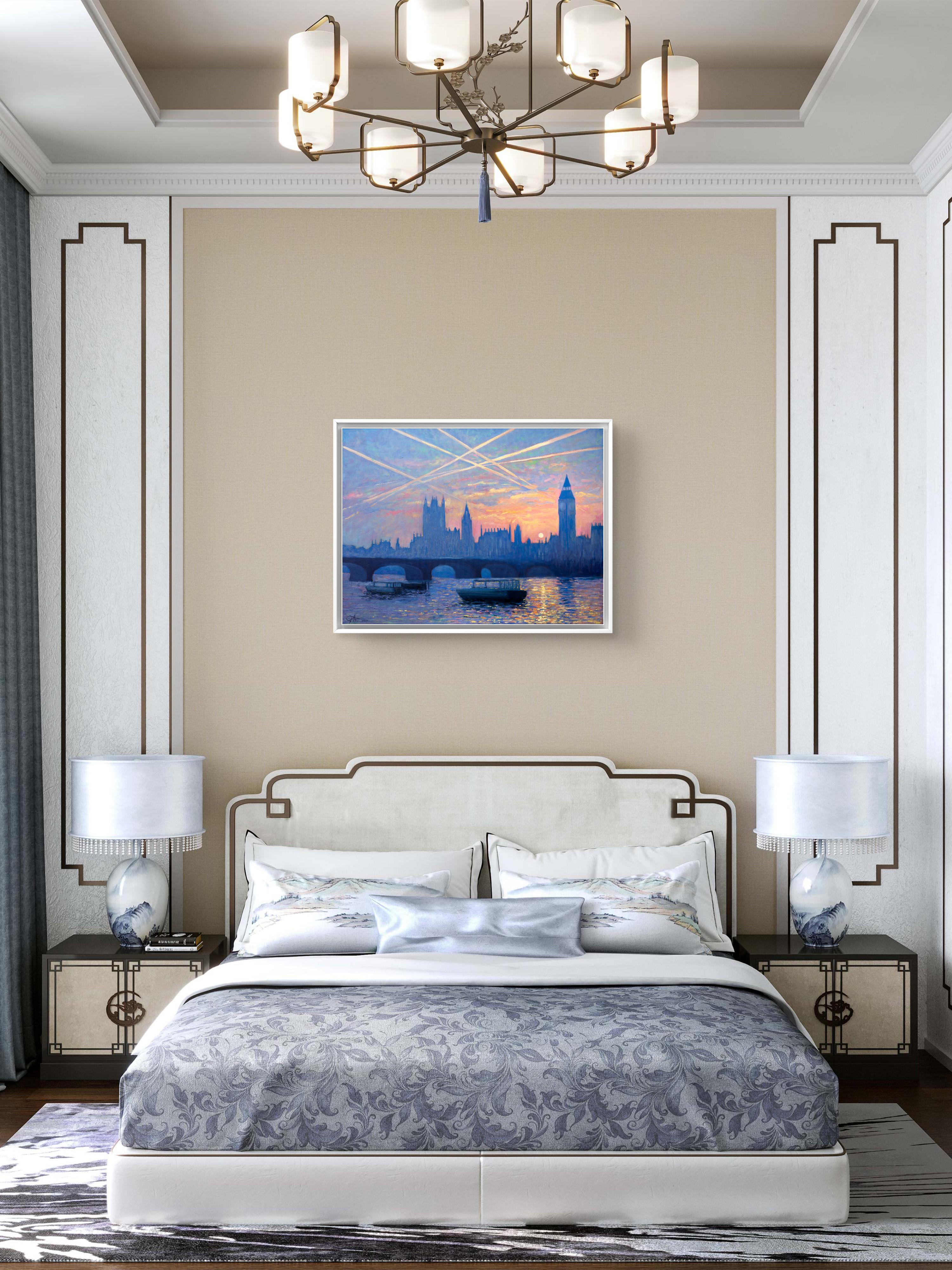 Skylines, pintura original, contemporáneo, paisaje en venta 11