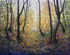 The Old Path Home, Lee Tiller, Affordable, Original Woodland Landscape Painting