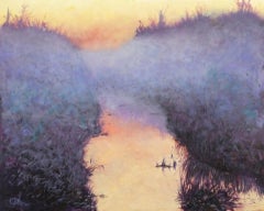 The Promise Of Peace, Lee Tiller, Original Waterscape Oil Painting, Affordable