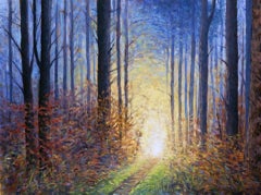 The Secret Of Winter, Lee Tiller, Original Woodland Landscape Painting