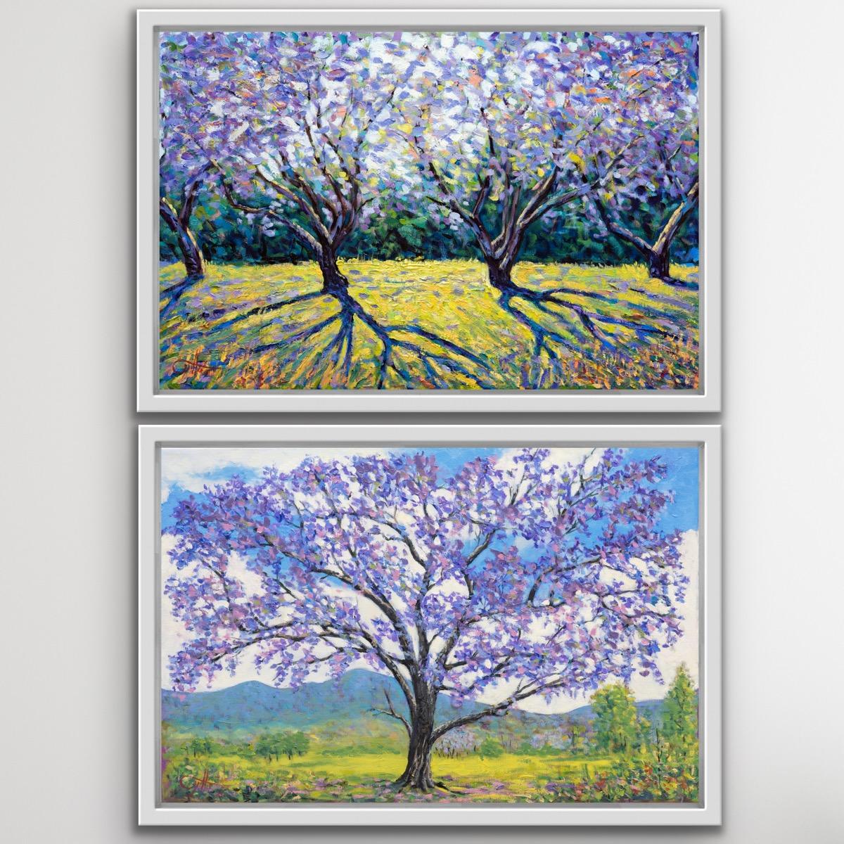 Landscape Painting Lee Tiller - Poème d'arbre 22 et 23