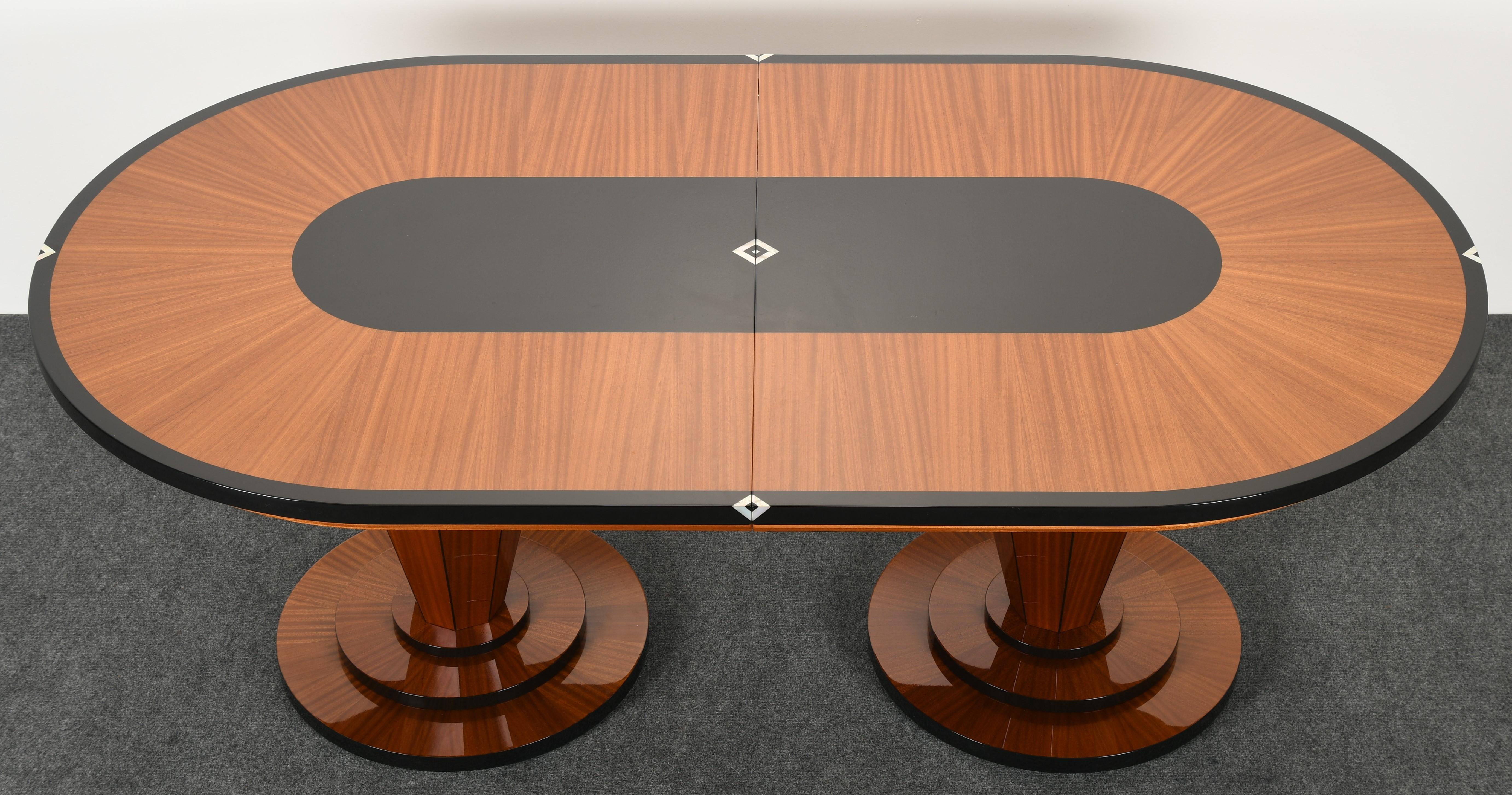 Late 20th Century Lee Weitzman Art Deco Dining Room Table, 1999
