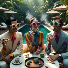 Lee Wells 'Time-travelers Tea Party'