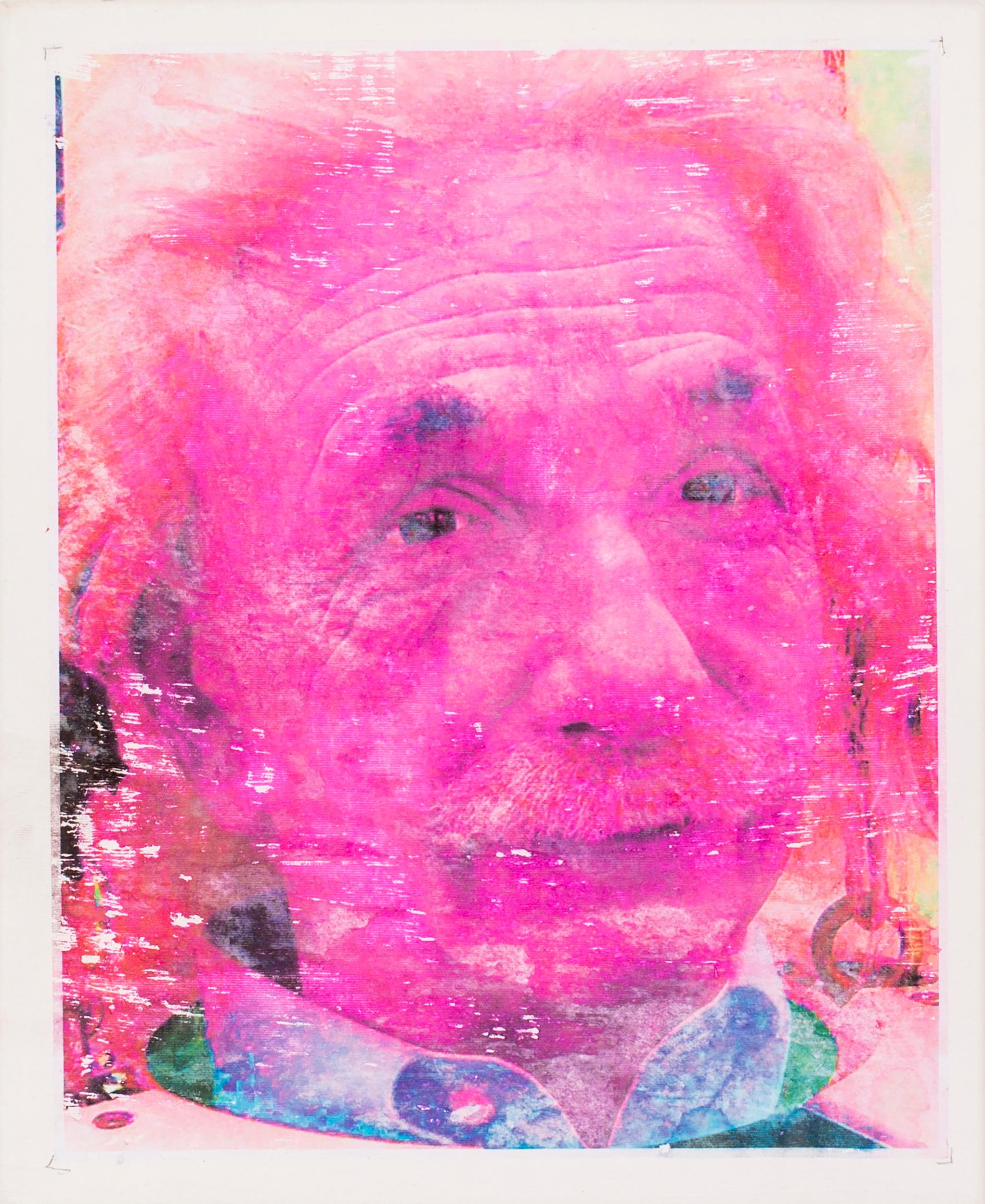 Lee Wells Figurative Painting - Pink Einstein