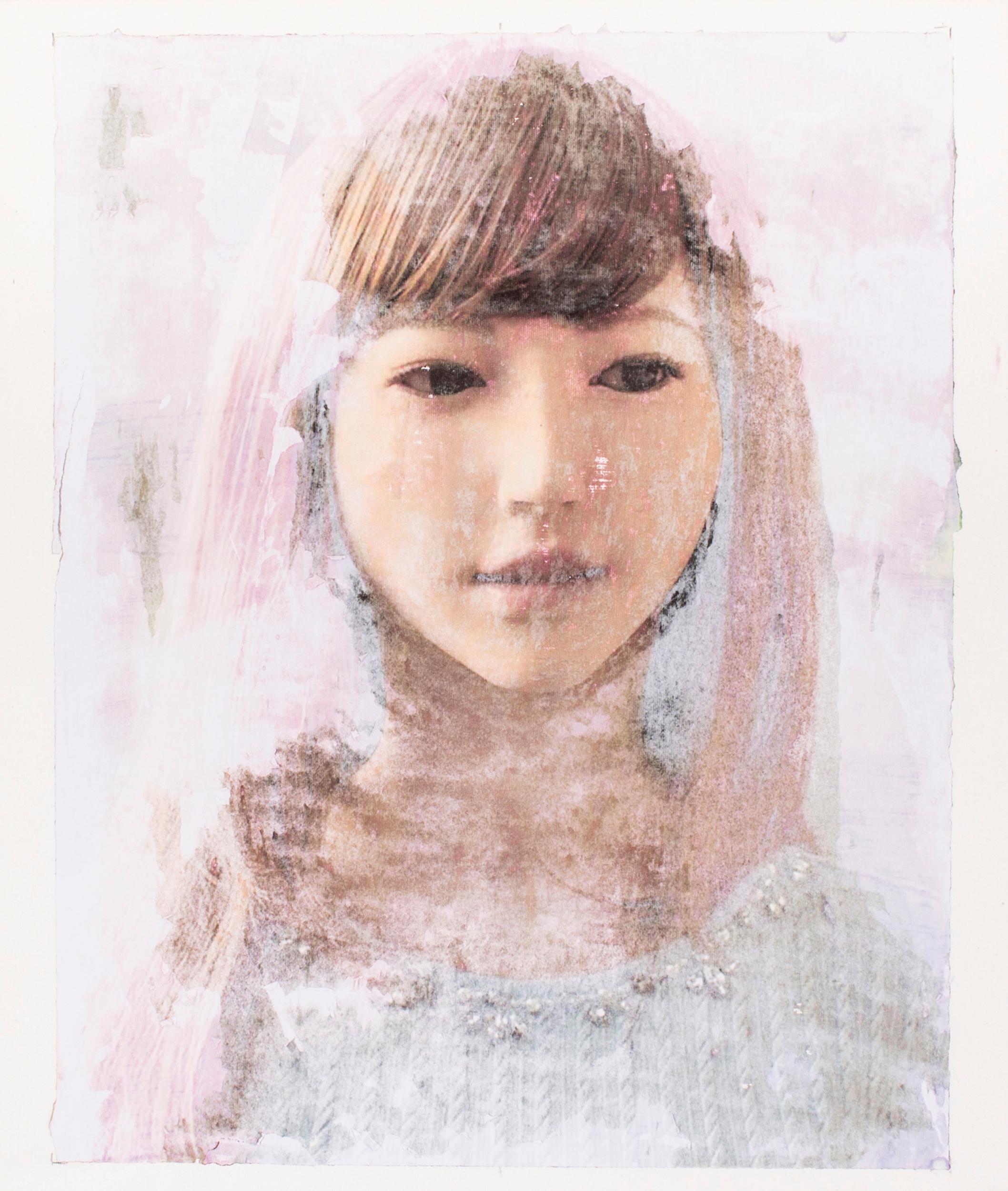 Lee Wells Portrait Painting – Porträts von Androids, Erica `1