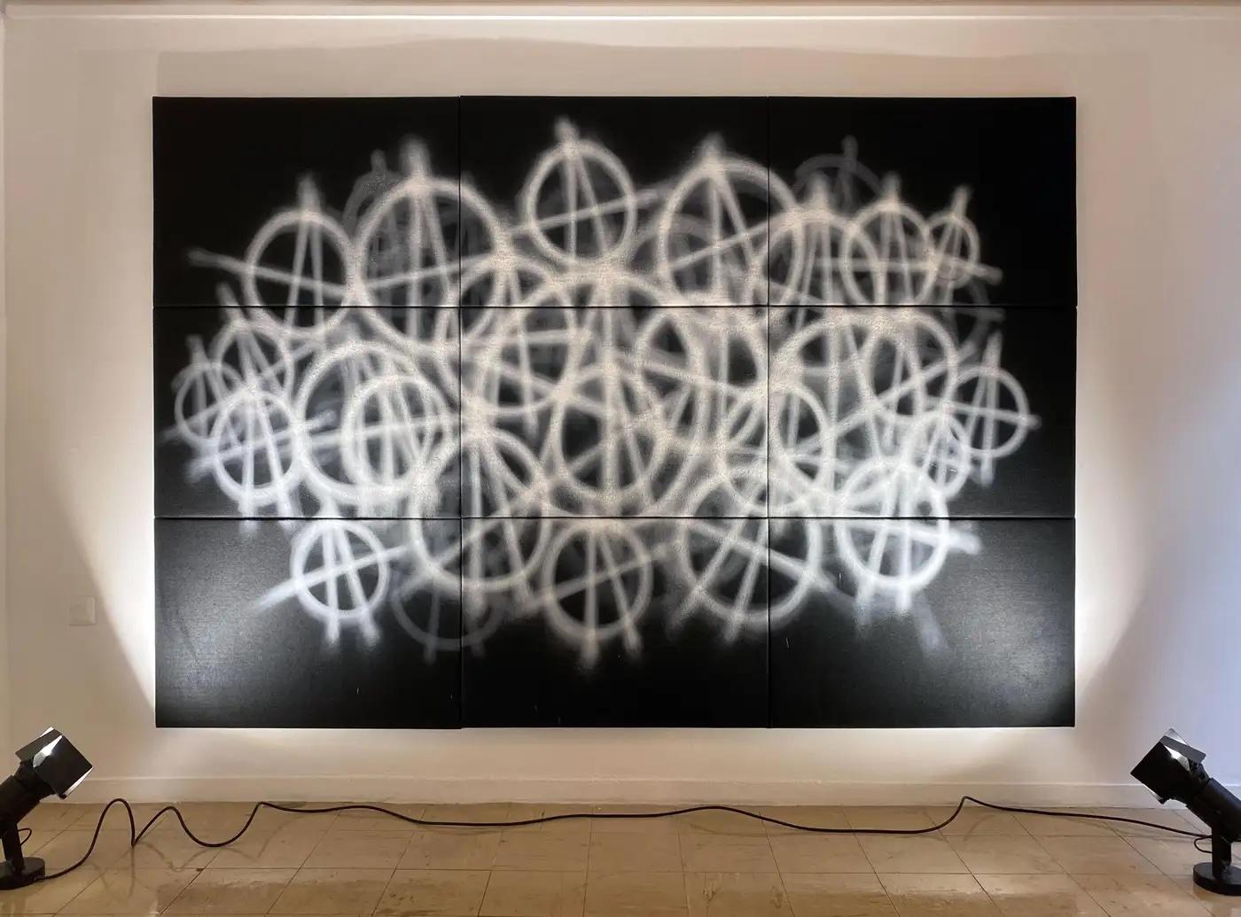 The Fifth Element (Black Cloud) - Painting by Lee Wells