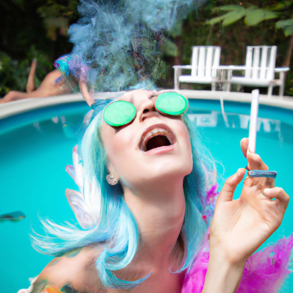 Figurative Photograph Lee Wells - Naiad regardé au ciel