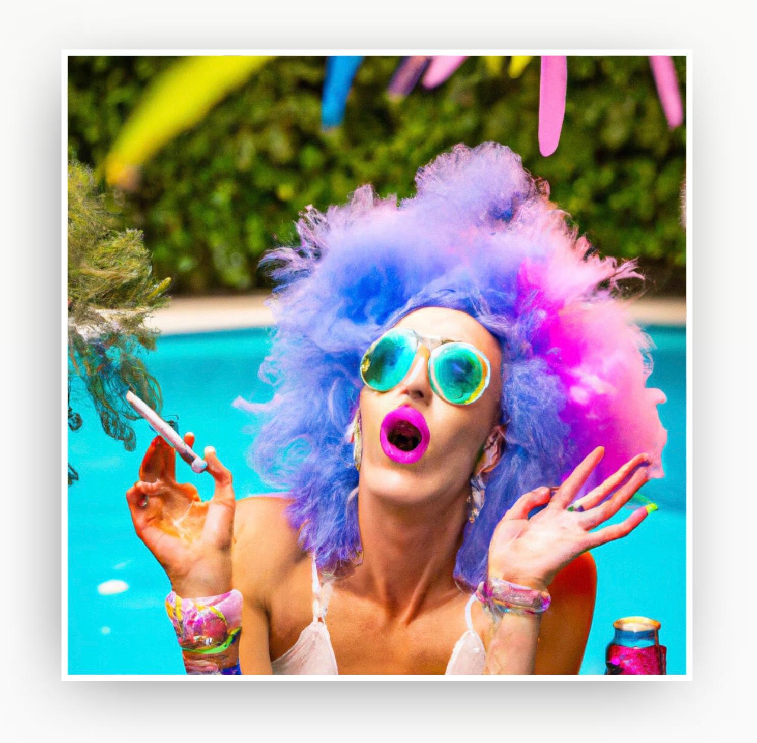 Poolside Party #1 (Naiades Serie 1) – Photograph von Lee Wells