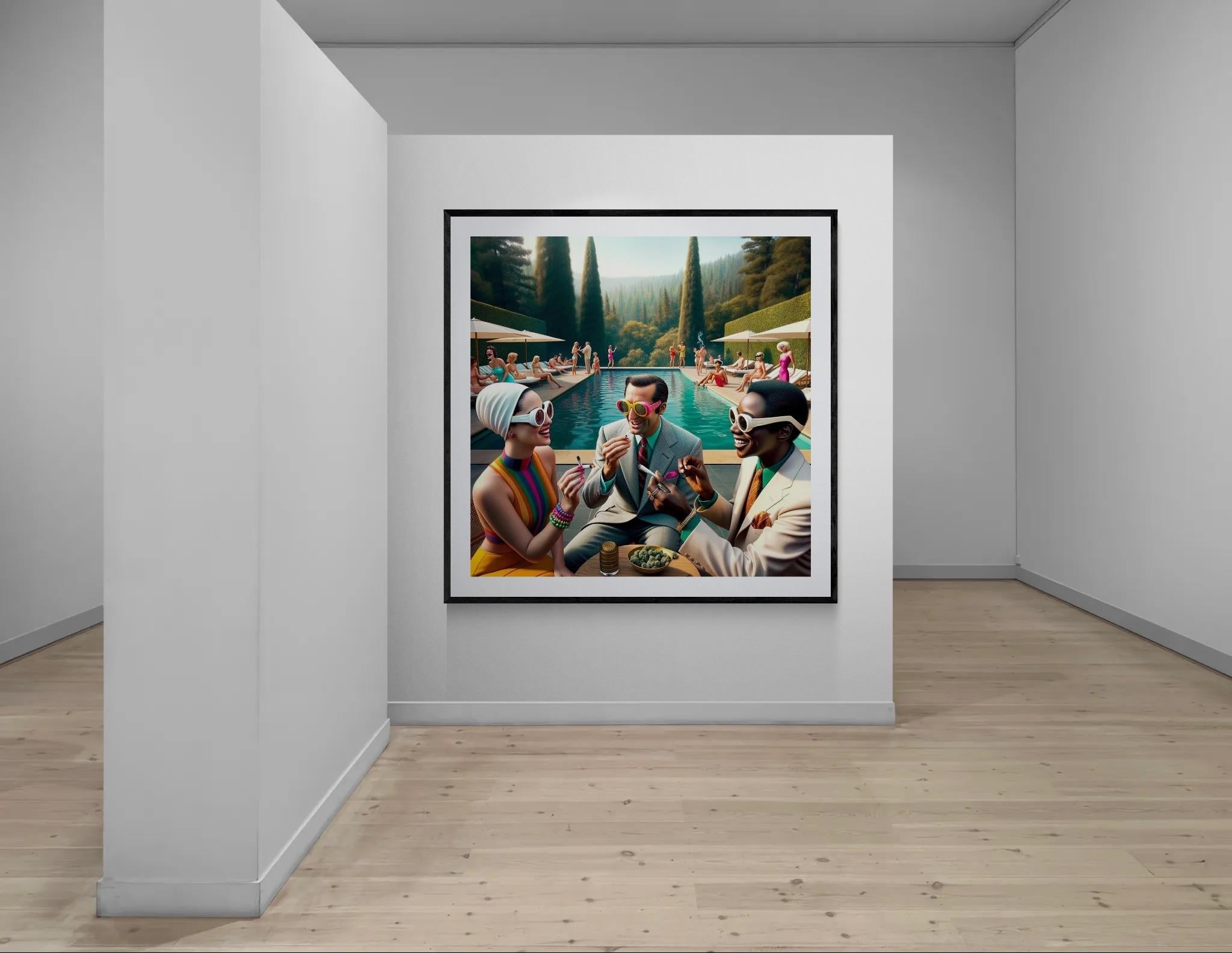 'Vivid Vale Valediction #13', 2024 - Black Figurative Print by Lee Wells