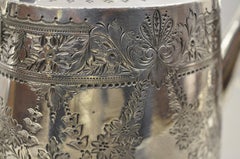 Lee & Wigfield Sheffield English Edwardian Victorian Silver Plate Teapot 'C'