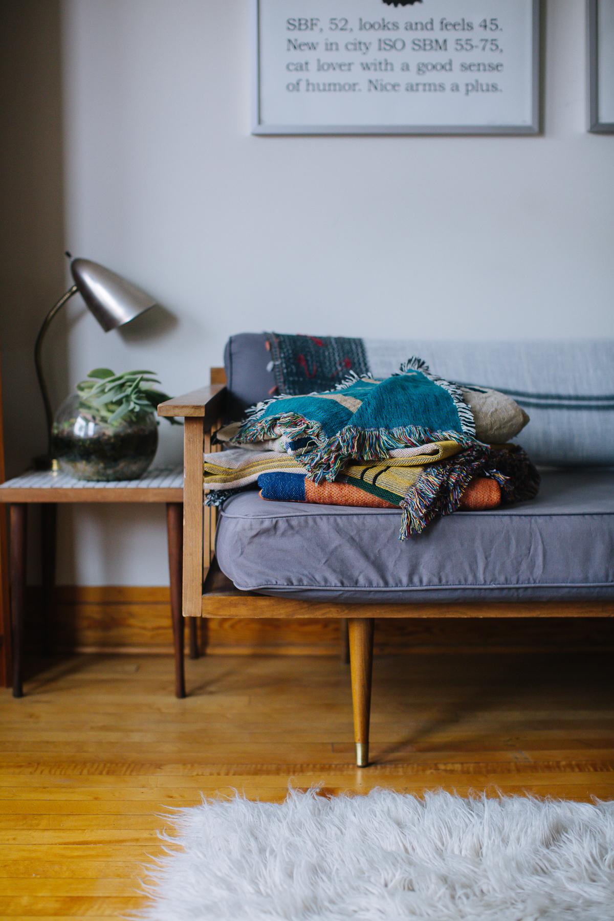 Modern Lee Woven Throw by Studio Herron