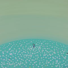 Zeitgenössische koreanische Kunst von Lee Yu Min - Blumengarten