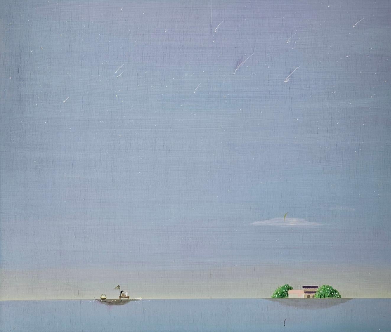 Korean Contemporary Art by Lee Yu Min - Let's Go Pick the Stars ! For Sale 11