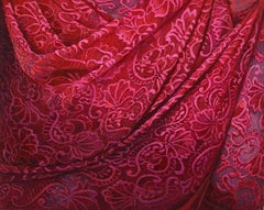 Parrhasius Pendulous, 2022, Leeah Joo, Oil on Panel, Drapery Painting
