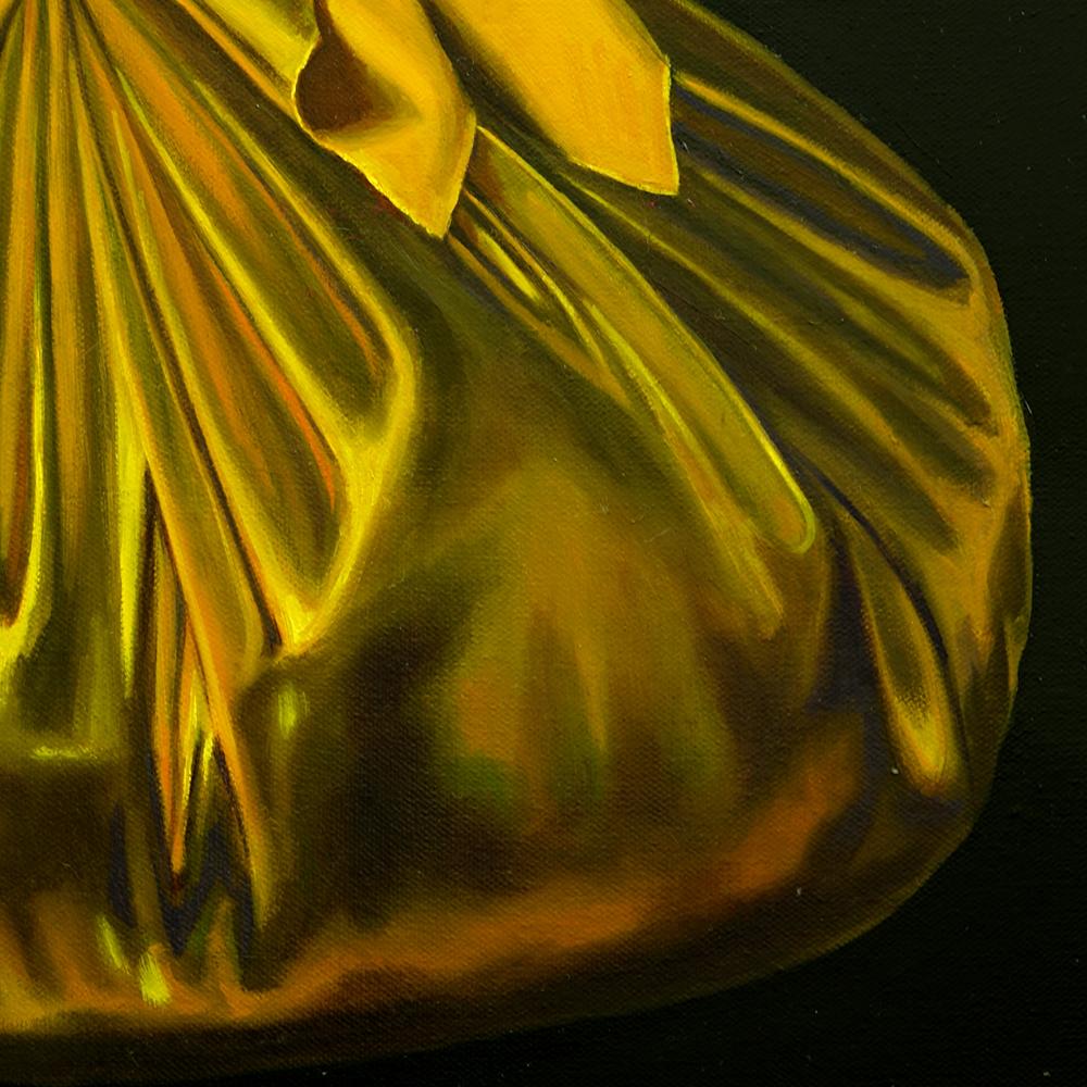 Pojagi Lush, Pojagi Series, Traditional Korean Wrapping Oil Painting, 2018 1