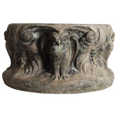 Leeds Fireclay Company Terracotta Owl Birdbath