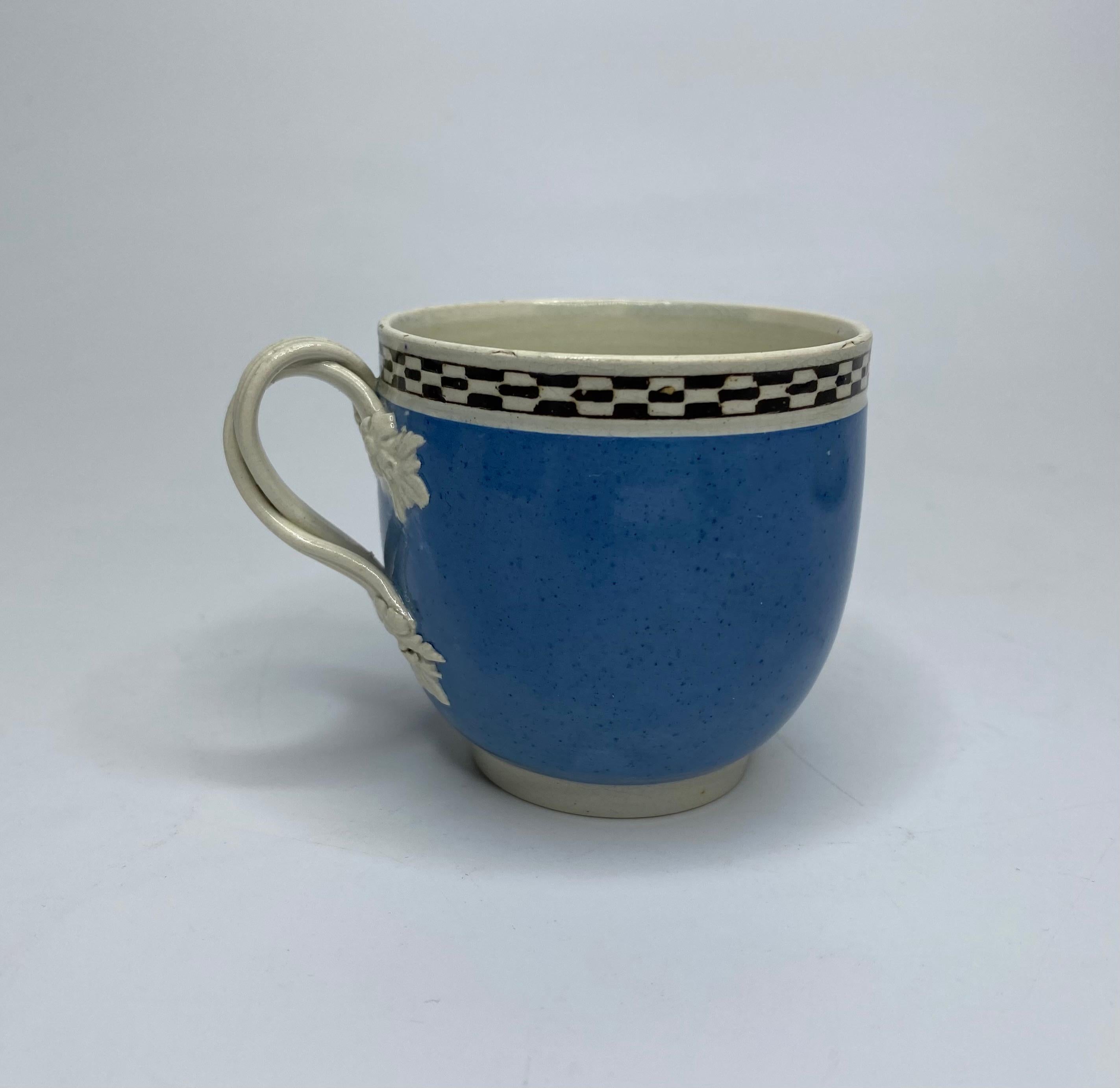 Leeds Pottery banded cup and saucer, c. 1790. For Sale 4