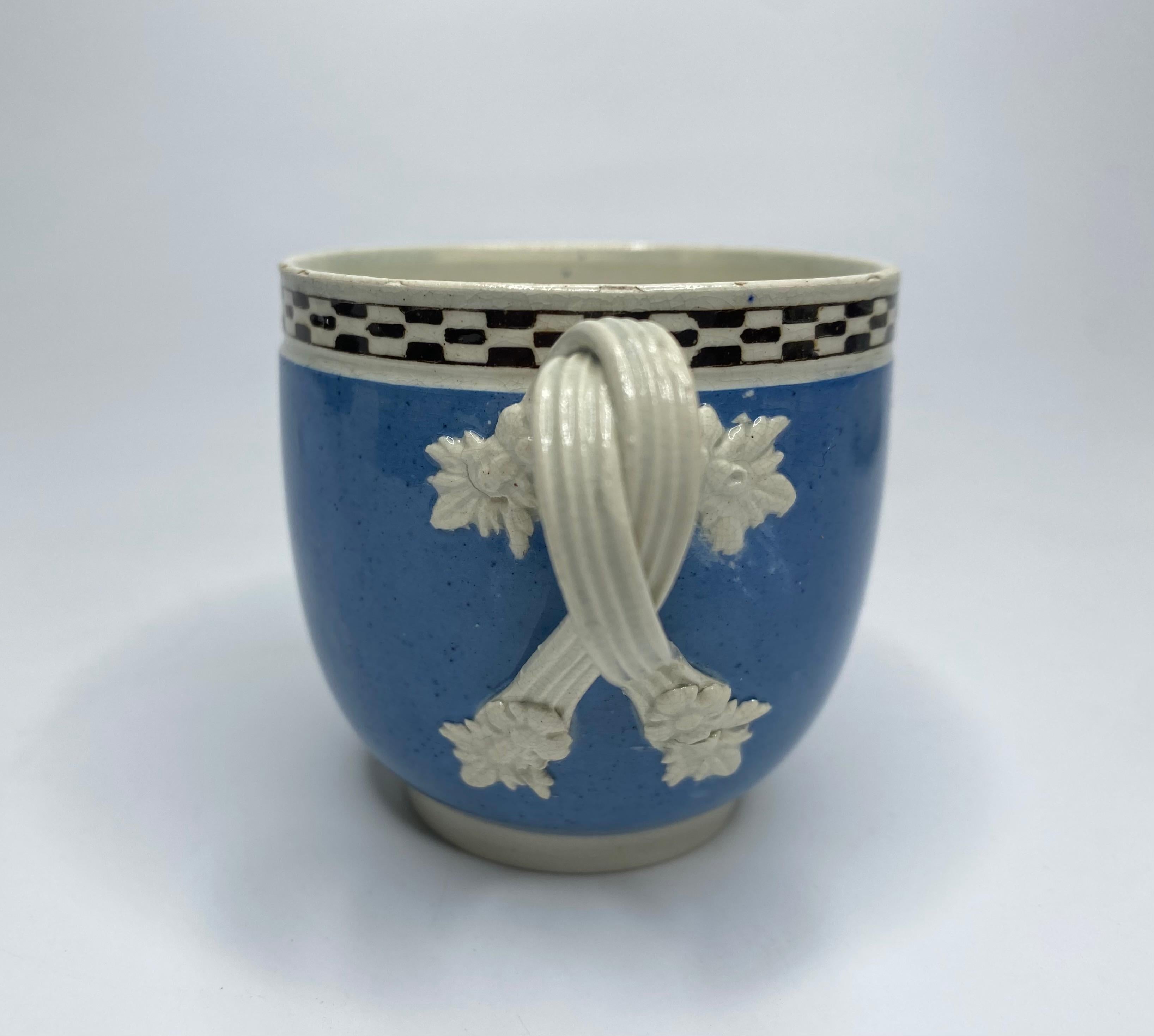 Leeds Pottery banded cup and saucer, c. 1790. For Sale 8