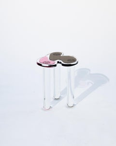 Leelo table by Another Human, Clear and Colored Acrylic Contemporary Side Table