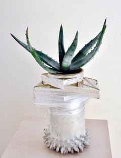 "Leena" Living Sculpture by Monty J, Ceramic, Brass Wire, and Mixed-Media