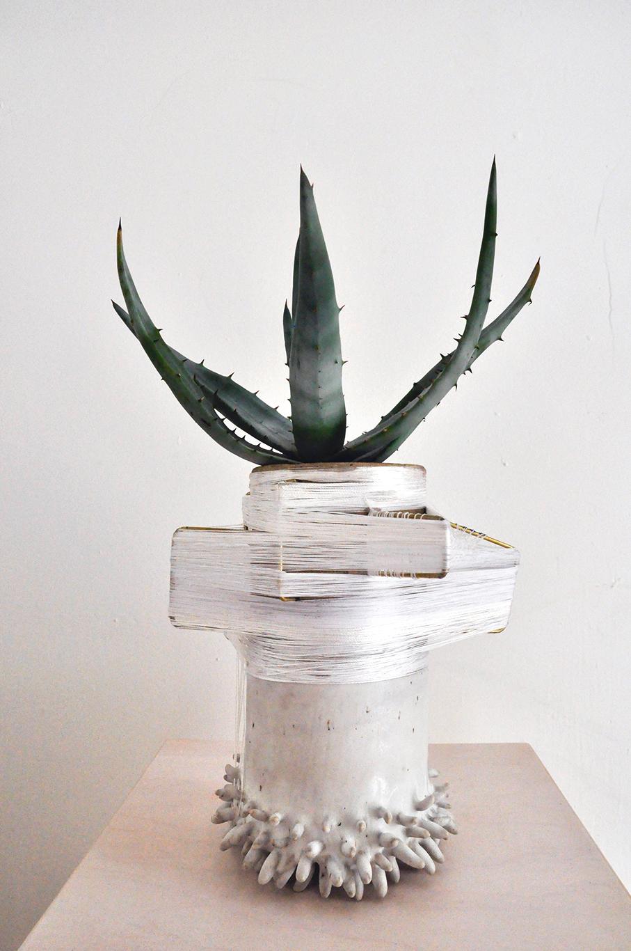 mixed media ceramic sculpture