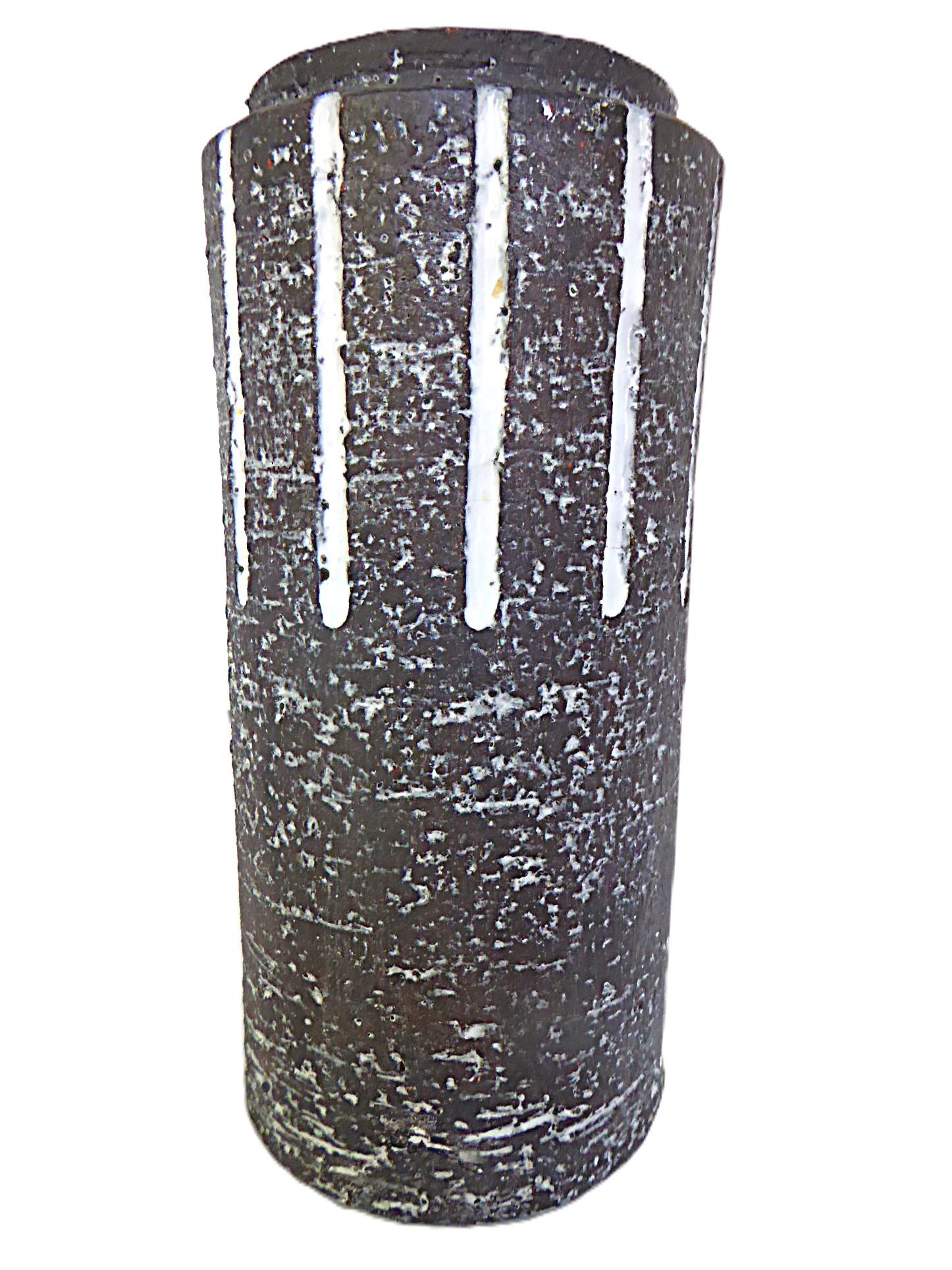 Mid-Century Modern Leendert Blok - Westraven Utrecht Organic Modern Pottery Vase Netherlands 1950s For Sale