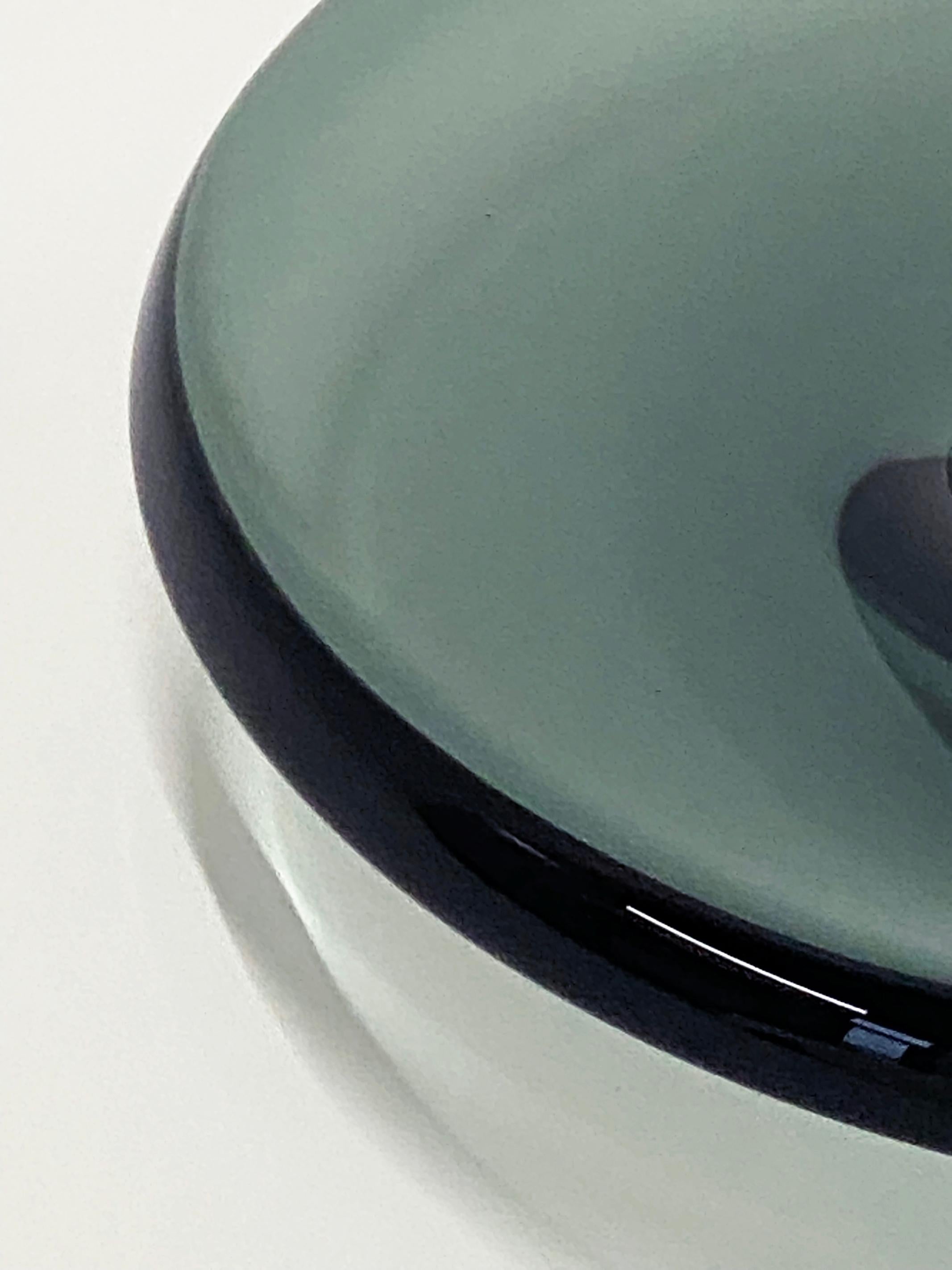 Ciotola di vetro pesante Andries Dirk Copier (A. D.) Leerdam -- 10 libbre In condizioni buone in vendita a Minneapolis, MN