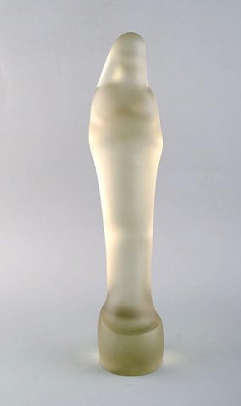 Leerdam, Holland, Large Sculpture of Madonna in Art Glass, 20th Century For Sale 1