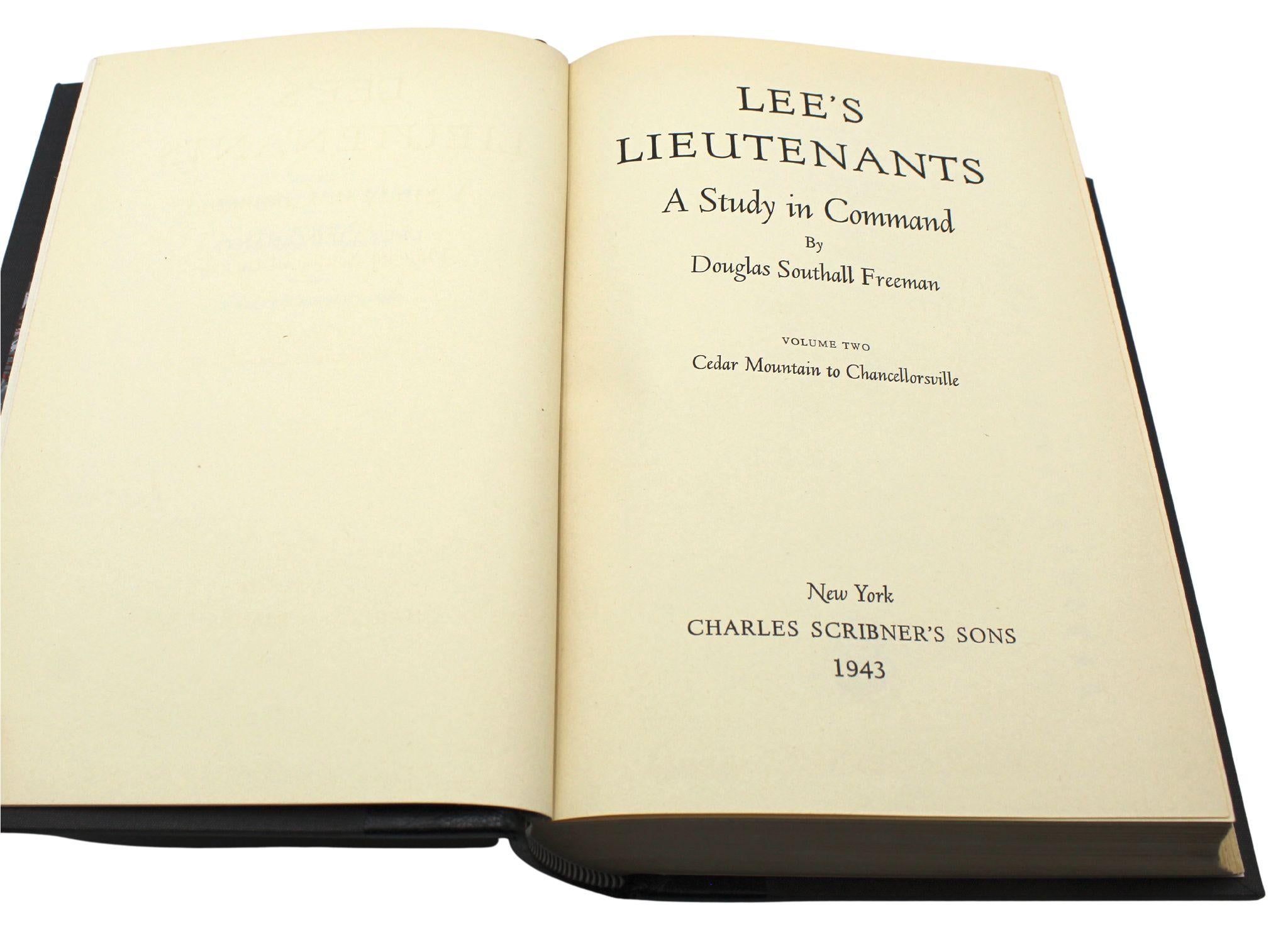 Les Lieutenants de Douglas Southhall Freeman, trois volumes, première édition, 1942 en vente 5