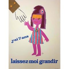 1965 original political poster by Lefor Openo - Call for peace and humanity
