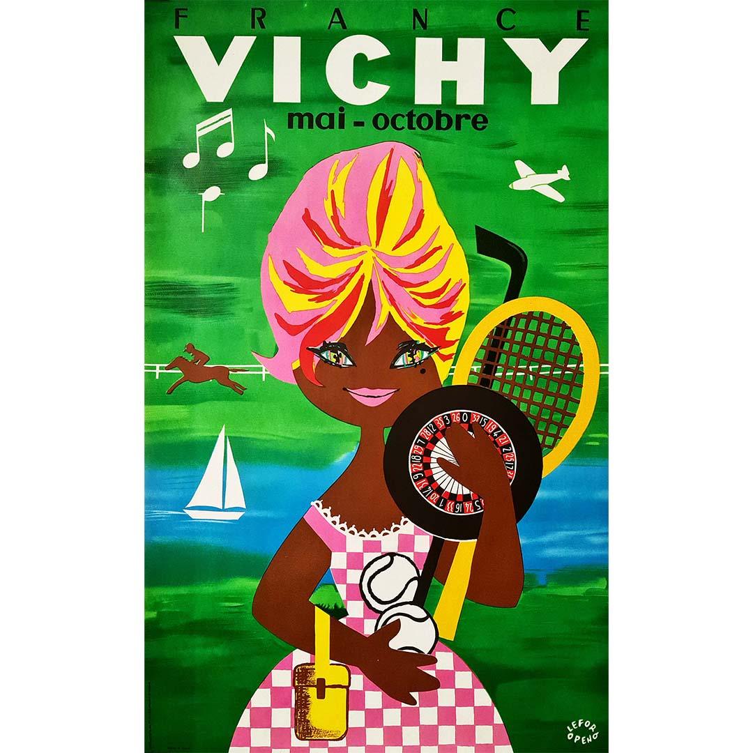 Originalplakat von Lefor Openo – Vichy – Frankreich Brigitte Bardot, ca. 1960 im Angebot 1