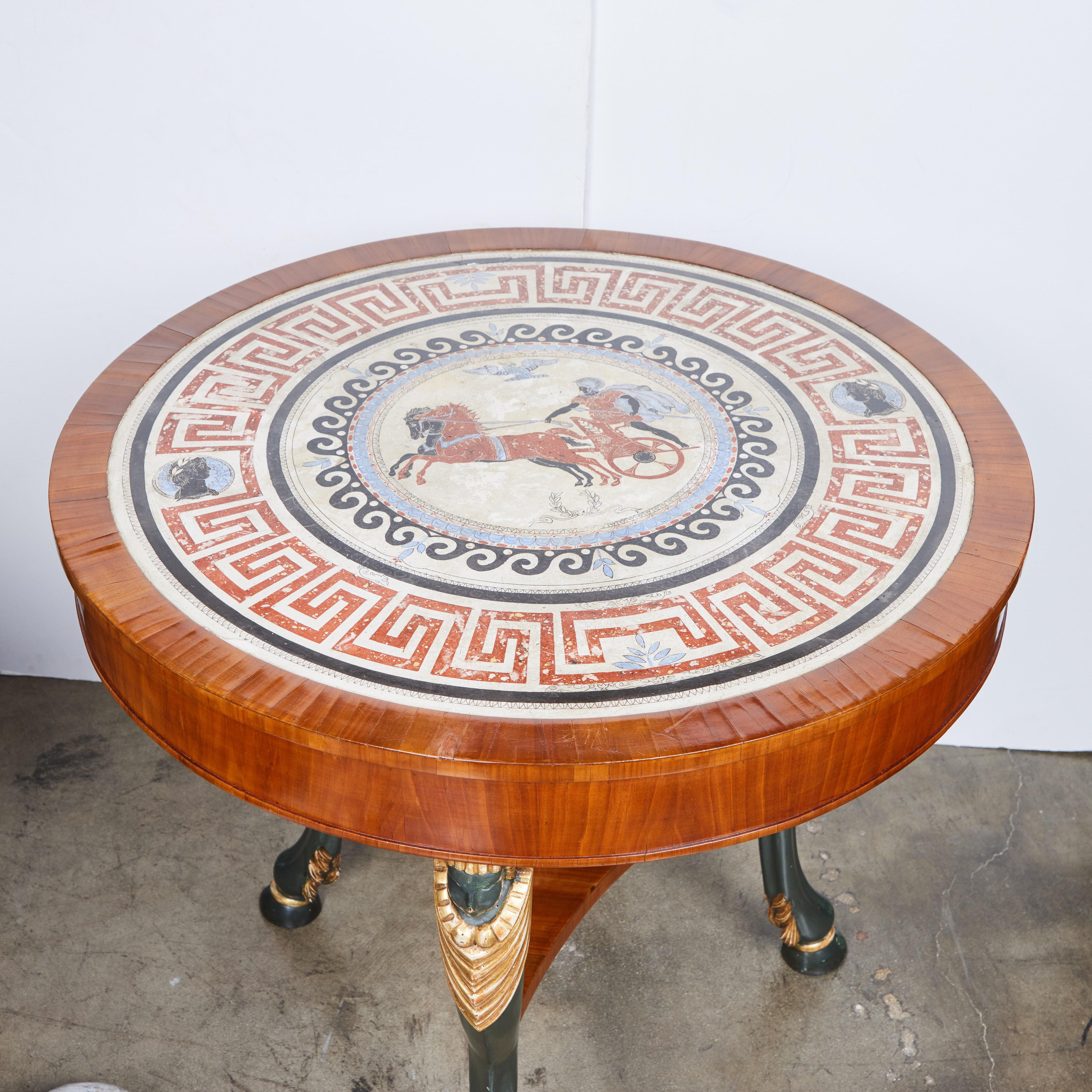 Left and Right Scagliola Top Tables For Sale 1